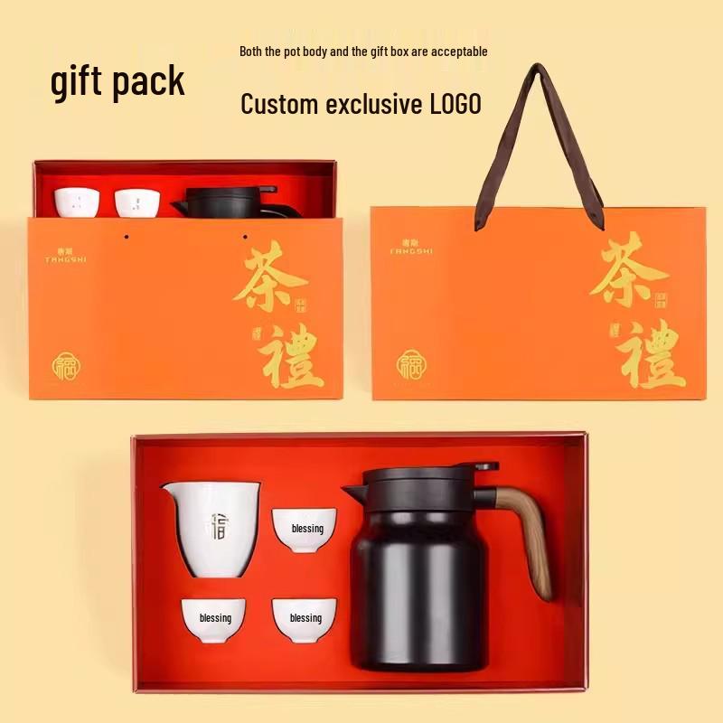 Stainless Steel Large Capacity Tea Thermos with Water Separation for Slow Brew Tea at Home