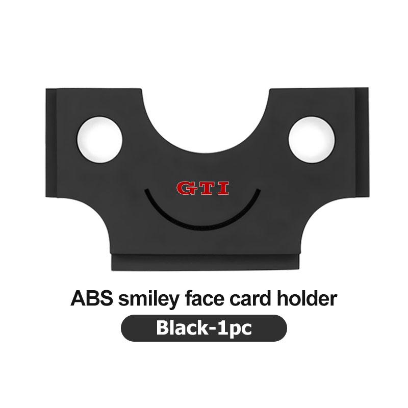 WET1 For Volkswagen VW ABS Car Logo Card Holder Credit Card Storage Case Car Styling Scirocco Passat Polo B5 B6 B7 CC Tiguan Sharan