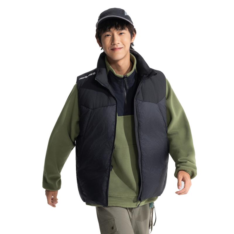 Li Ning Outdoor CF Tracing Down Vest Unisex Black AMRV033-4