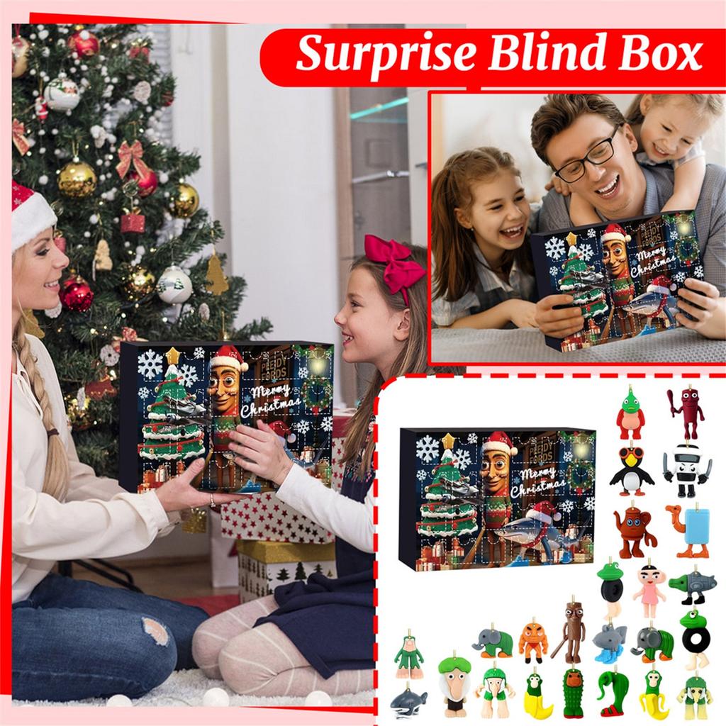 3D Stereoscopic Pendant Airplane Box Countdown Christmas Calendar Blindbox