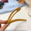 Koreanische Mattierte Große Haarspangen für Damen Mädchen Haarspangen Modefarbe Solide Acryl-Haarnadeln Verzahnte Rutschfeste Haaraccessoires