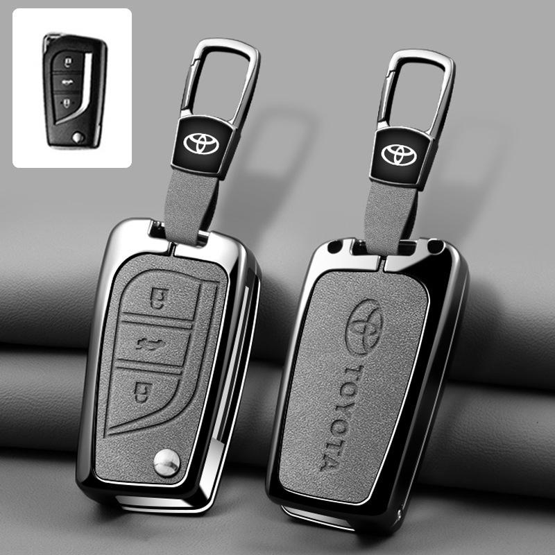 

2026 Hot For Toyota Hub Caps Car Key Case Cover Keychain for Toyota Auris Corolla Avensis Verso Yaris Aygo Scion TC IM Camry RAV
