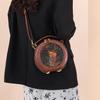 Vintage Handtasche Damen Umhängetasche Luxuriöse Designer Runde Tasche Hochwertiges Geschenk Geprägte Bedruckte Crossbody Tasche für Neue Frauen