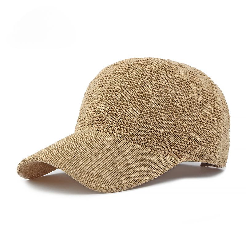 Hat Ladies Baseball Cap Personalized Knitted Mesh Cap Summer Sun Protection Sun Hat Vintage