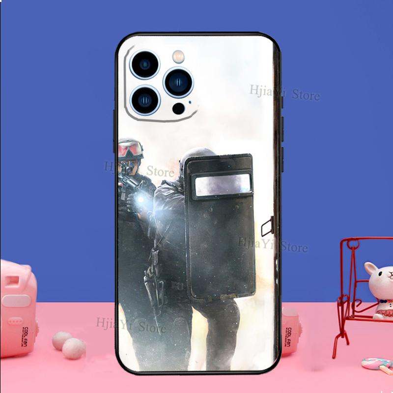 Police Phone Case For iPhone 16 15 12 13 Mini 11 14 Pro XS Max Plus X XR Silicone Cover