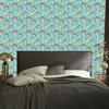 Monkey Wallpaper Turquoise and Beige for Living Room and Bedroom 50x1000