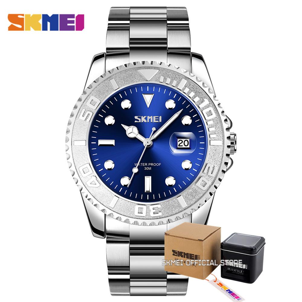 Skmei Vintage Diver Water Ghost Classic Quartz Wristwatches Men Waterproof Date Time Luminous Watches Clock Relogio Masculino