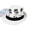 Coconut trees pattern Jazz Hat Breathable Beach Cap Fashion Sunbonnet  Men