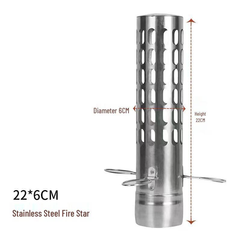 Heat-Resistant Outdoor Tent Stove Chimney Kit with Spark Arrester & Storage Bag