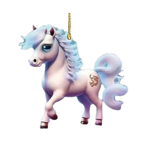 

Yousheng Рождественское 2D украшение в виде лошади Акриловое плоское украшение для подвешивания в виде лошади Сувенир-лошадь Украшение на рождественскую елку для любителей лошадей Подарки Праздничный декор G