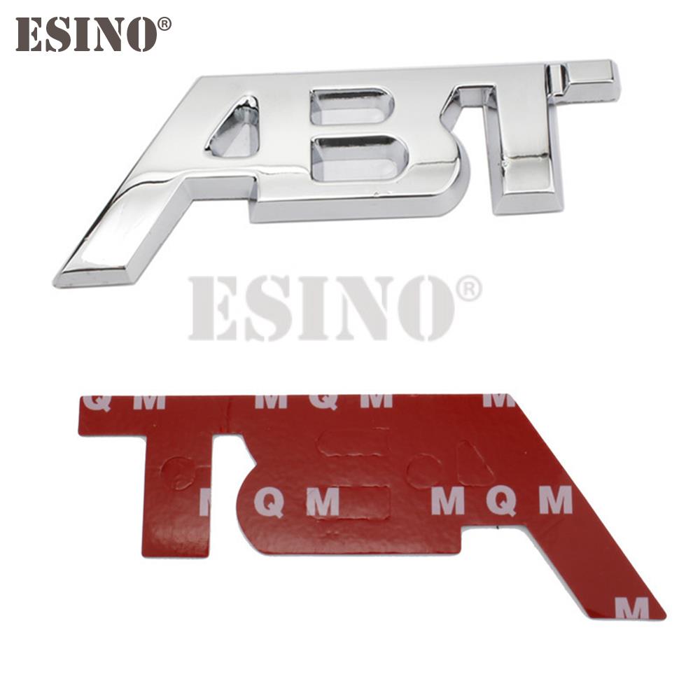 

Car Sticker Adhesive Badge Decal Metal Zinc Alloy Emblem Car Fender Trunk Body Tailgate Badge for For ABT Sports 81 x 33 mm серебряный
