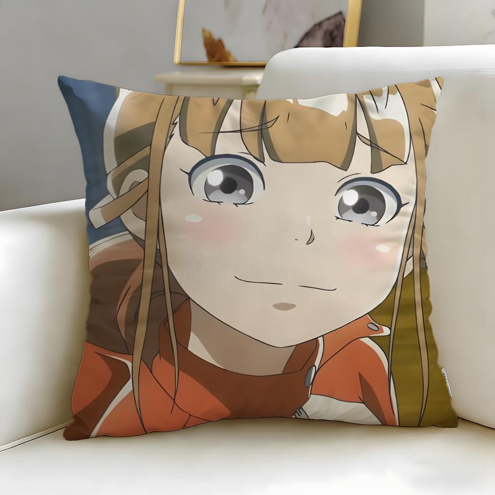 Anime A Place Further Than the Universe Cushion Cover Soft EasyWash Pillow Case Versatile for Couch Bed Travel and Office