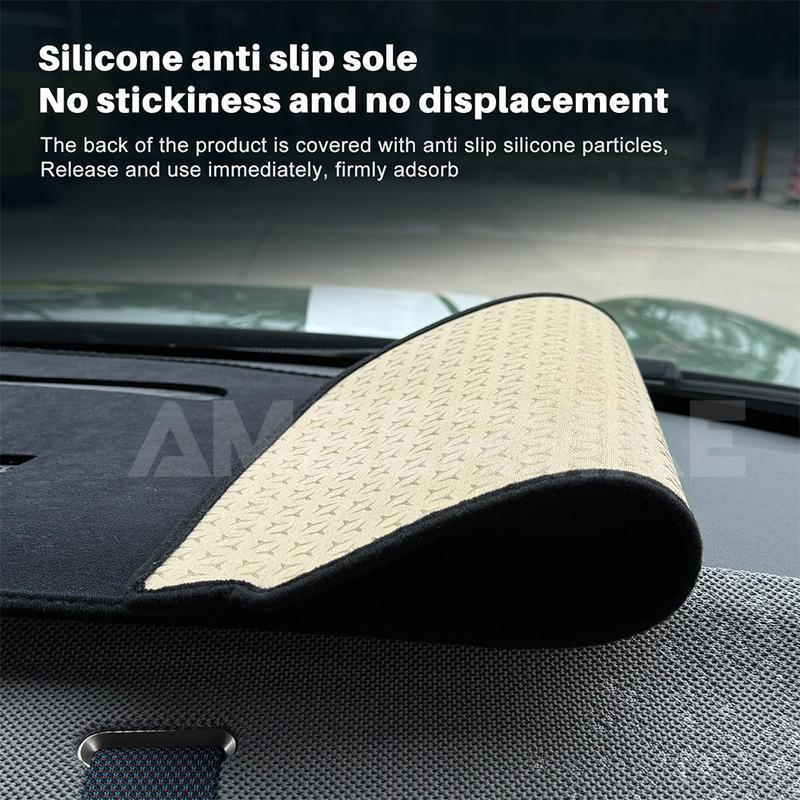 Dashboard Mat for BMW Mini Cooper S F65 F66 F67 2024 2025 Anti-UV Center Console Premium Flannel Mat Protector Pad Sunshade