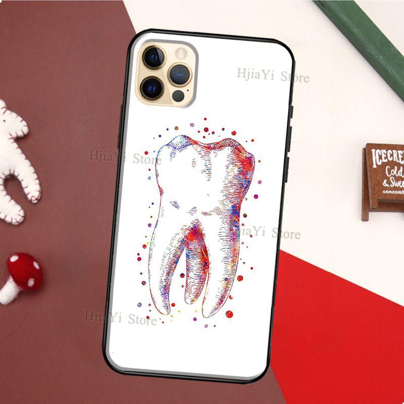 The Dentist Tooth Phone Case For iPhone 13 12 11 14 Pro Max Mini XS X XR 6S 7 8 Plus SE 2020 Soft Cover Case