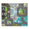 1pcs Kids Play Area Rugs Living Room Airport Landing Strips Top View Airplane Arrival 3D Rug Kids' Bedroom Playroom Decor