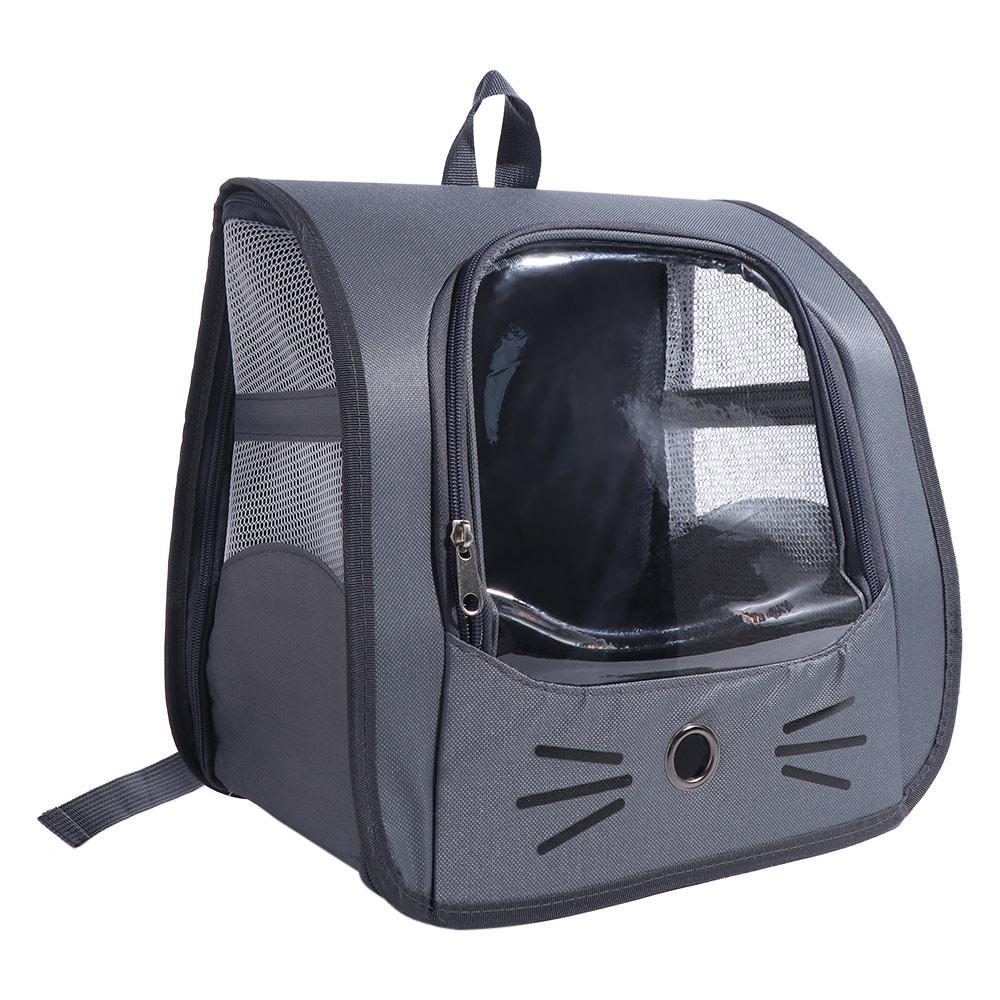 Large Capacity Cat Carrier Bag Transparent Breathable Cat Backpack Bag Water-resistant Foldable Pet Dog Backpack Travel Outdoor