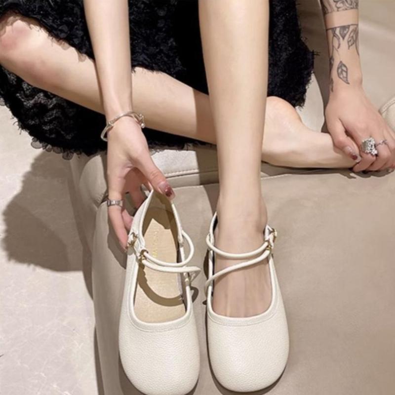 Spring summer new flat shoes with soft sole simple comfortable breathable versatile suitable for daily casual wear