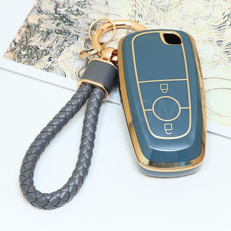 TPU 2 Button Smart Car Key FOB Remote Case Pouch Holder For Ford Raptor 2018 Ecosport Ranger Raptor Keyless Accessories