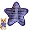 Purple Starfish Plush Dog Chew Toy Boredom Stress Relief Squeaky Star Plushie Bite Resistant Dog Teething Cleaning Interactive Animal Toy Pet Supplies
