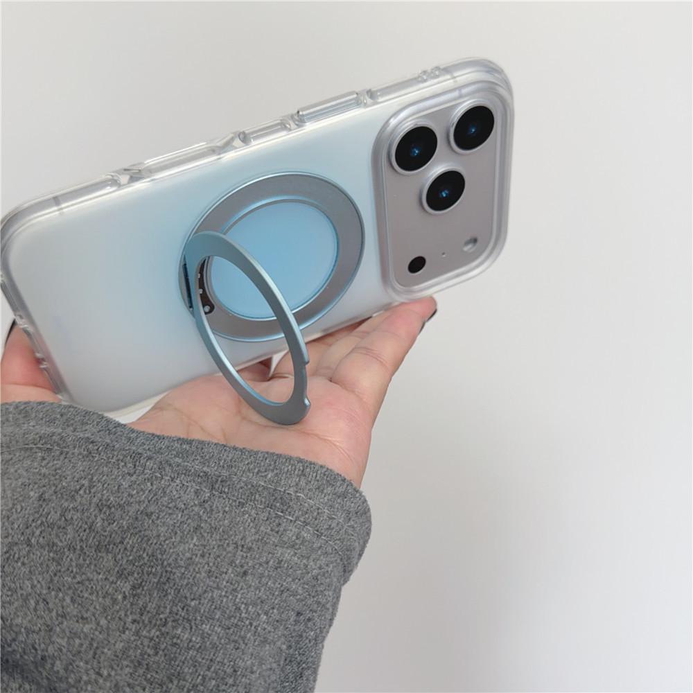 Minimalist Gradient Magnetic Bracket for Apple 17 Pro Max/15 Pro/16 Pro, Solid Color Korean Style Phone Accessory