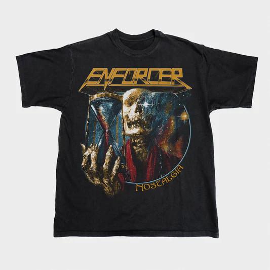 ENFORCER Band Nostalgia Black T shirt Full Size S5XL Unisex T-Shirt L