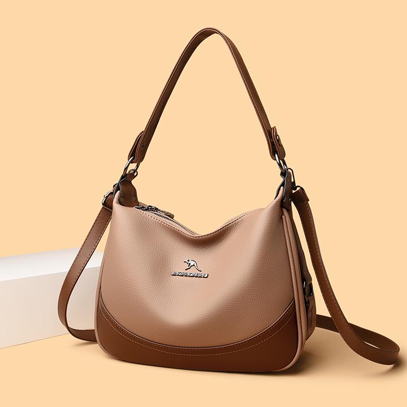 Autumn/Winter 2025 Women's Crossbody Bag: Fashionable, Versatile, Large Capacity, Color Block Style