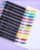 12/48/72/96 Colors Dual Brush Tip Glitter Art Markers Metallic Paint Marker Pens DIY Crafts Birthday Cards, Making Poster, Album