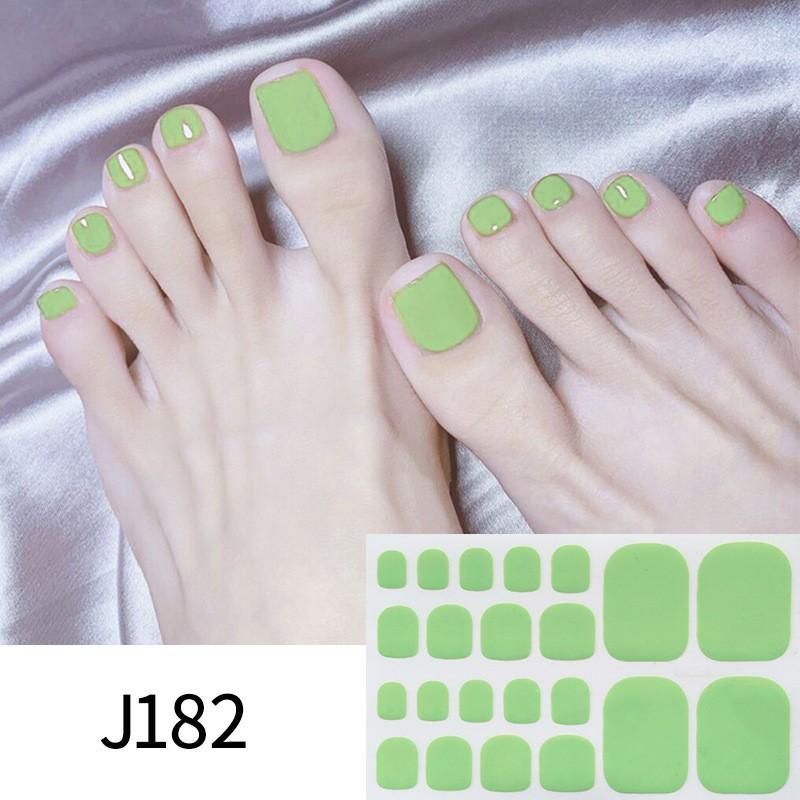 Solid-color Toenail Stickers, Macarons, Full-toe Toenail Stickers, Mixed Nail Plates, Starry Nail Art