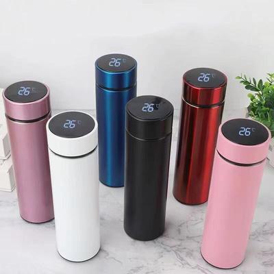 Smart Thermos: 304 Stainless Steel Portable Car Cup with Temperature Display for Business & Office