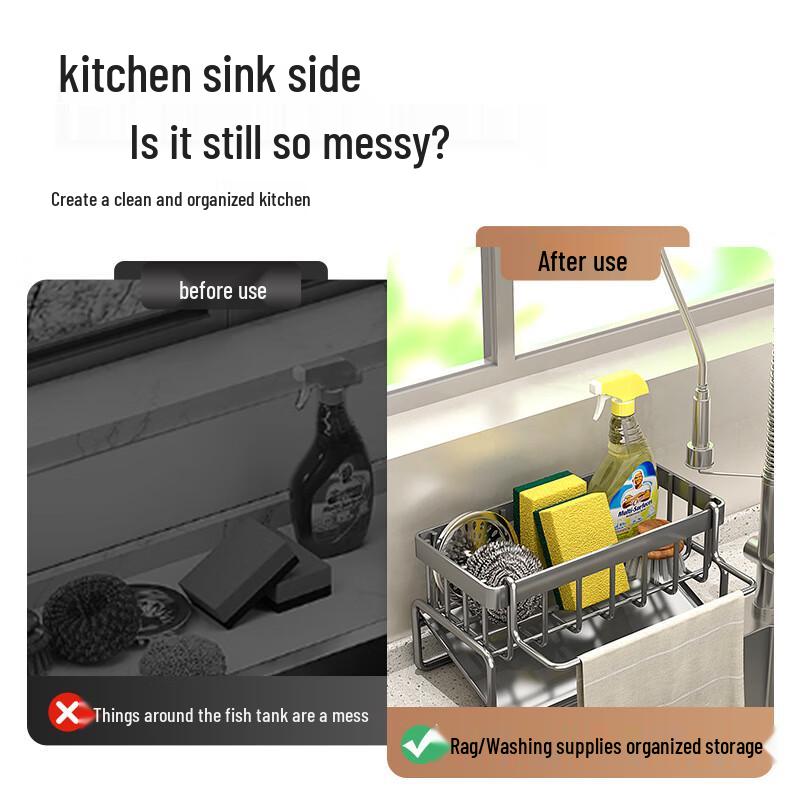 Horned Pansy Multi-Functional Kitchen Sink Organizer