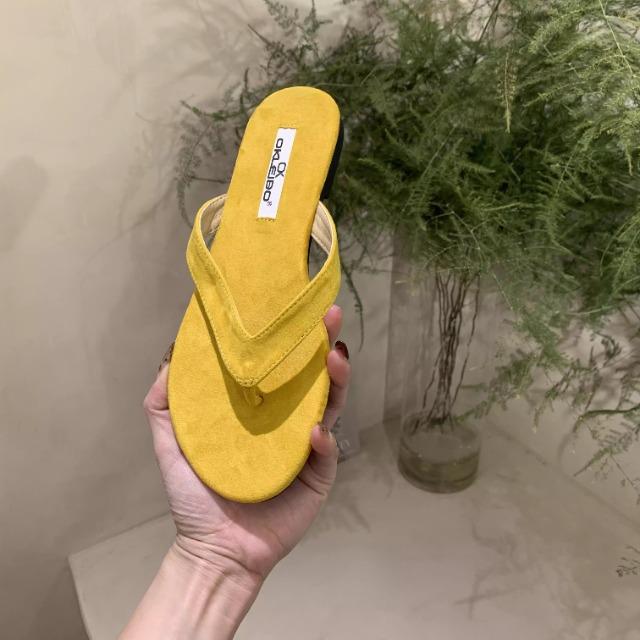 Fashion Summer Flip Flop Slippers Fashion Women's Narrow Band Flat Shoes Ladies Casual Outdoor Beach Slides Sandalias