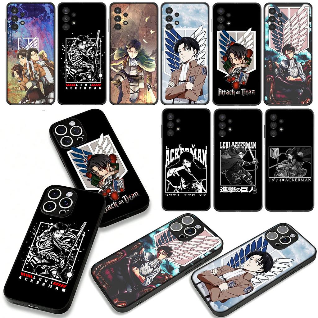 Eren Jaeger levi Attack on titan Phone Cover Case for Apple iPhone 16 15 14 Plus 13 12 Mini 17 Pro Max + 16E Air 16+ ProMax