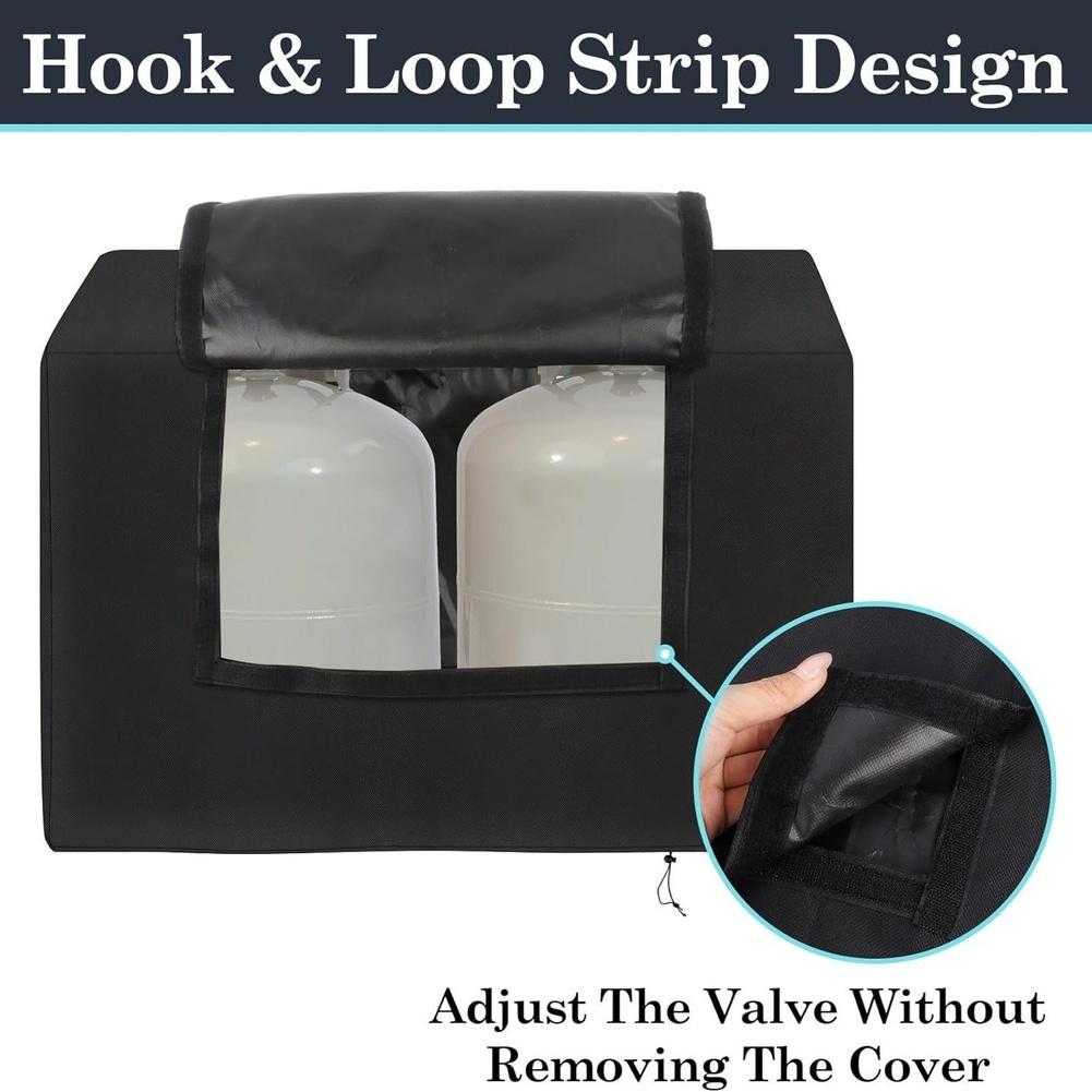 RV Propane Tank Cover 20lb Waterproof 600D Oxford Fabric Replacement For Camper Trailer RV Outdoor Storage Bag Protective Case