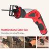 12V 2000mAh Cordless Electric Saw Lithium Reciprocating Saw for Wood Metal Cutting DIY Power Portable Jig Saws with Saw Blades