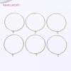 15mm-40mm18K Gold Plated Round Hoop Earrings,For Women Fashion Jewelry,Brass Big Circle Ear Wire Hoops,DIY Jewelry Making Craft