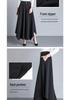 Plus Size Irregular Wide-Leg High-Waisted Korean Style Drape Skirt-Pants for Women - Spring & Summer