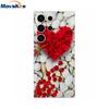 Case For Samsung S25 Ultra Cute Heart Flower Cover Soft Silicone Matte Protective Fundas For Samsung Galaxy S25+ S25 s 25 Shells
