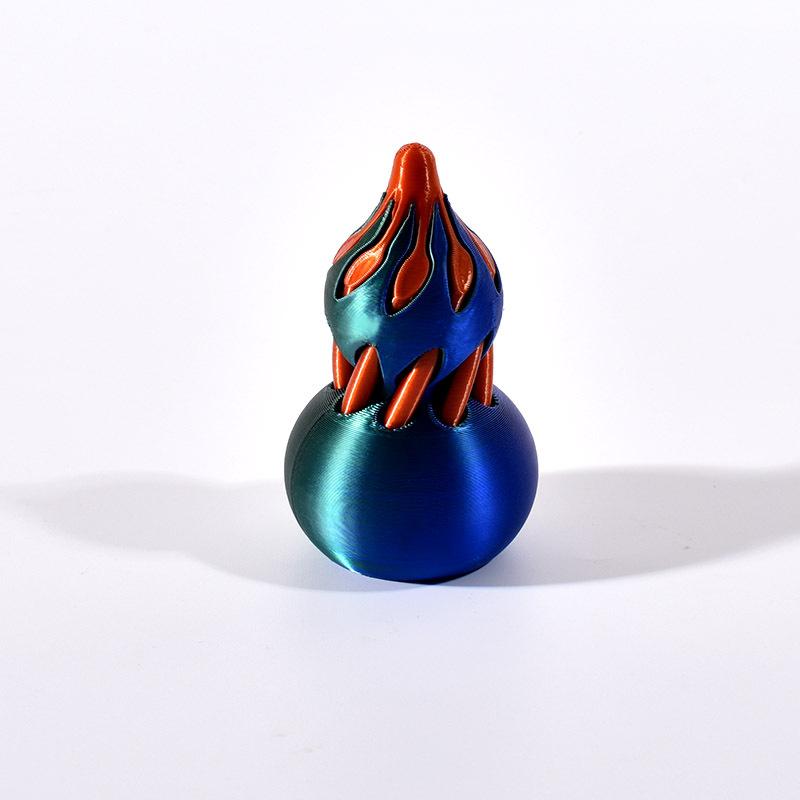 

3D Печать Тыква Офисные Фигурки Орнамент Спиральная Декомпрессионная Тыква Миниатюры Настольная Игрушка для Кончиков Пальцев Снятие Стресса Домашний Декор