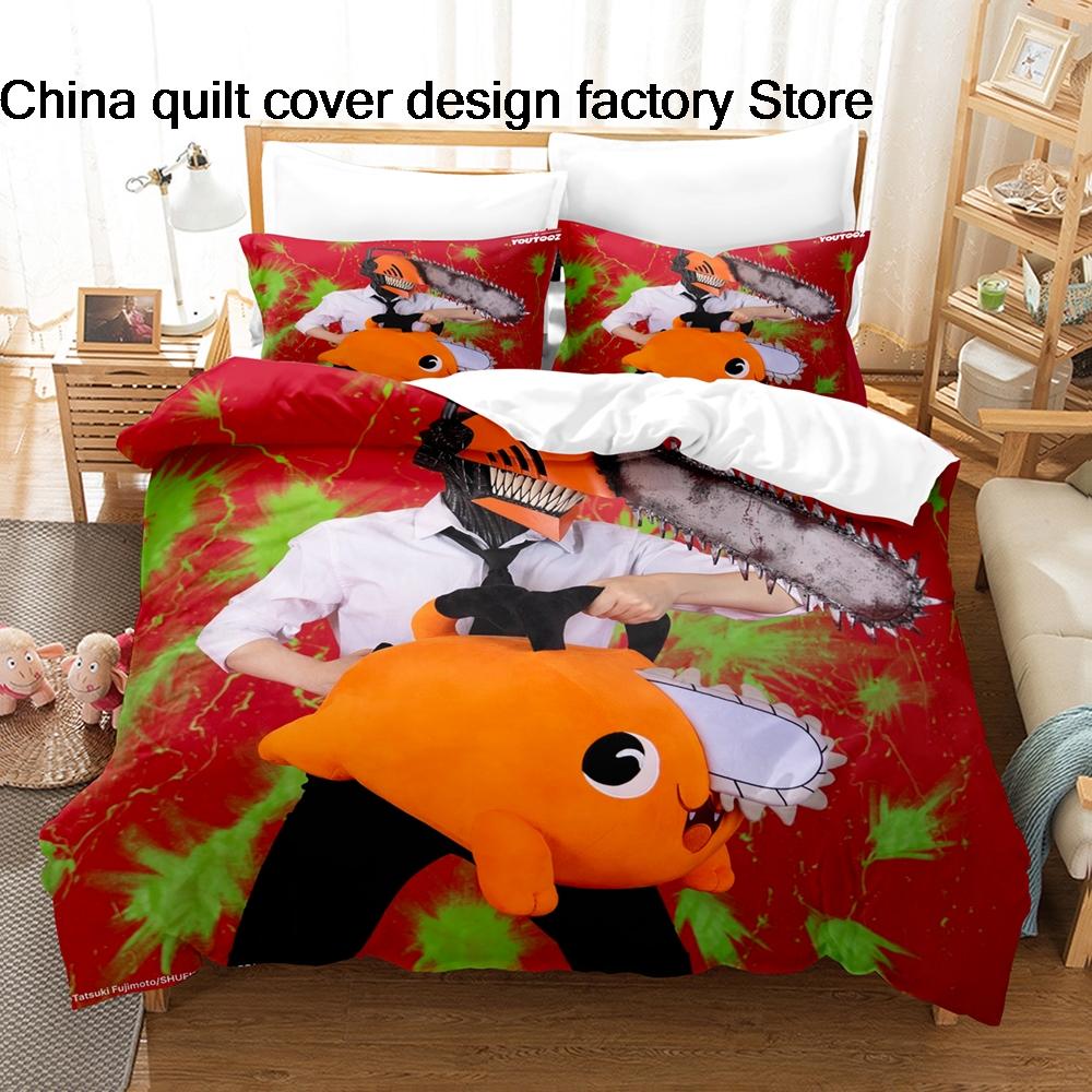 3D Printed Red Hair Girl Bedding Set Duvet Cover Pillowcase For Adult Kids Bedroom Decor Twin Full Queen King Size Bed Linen