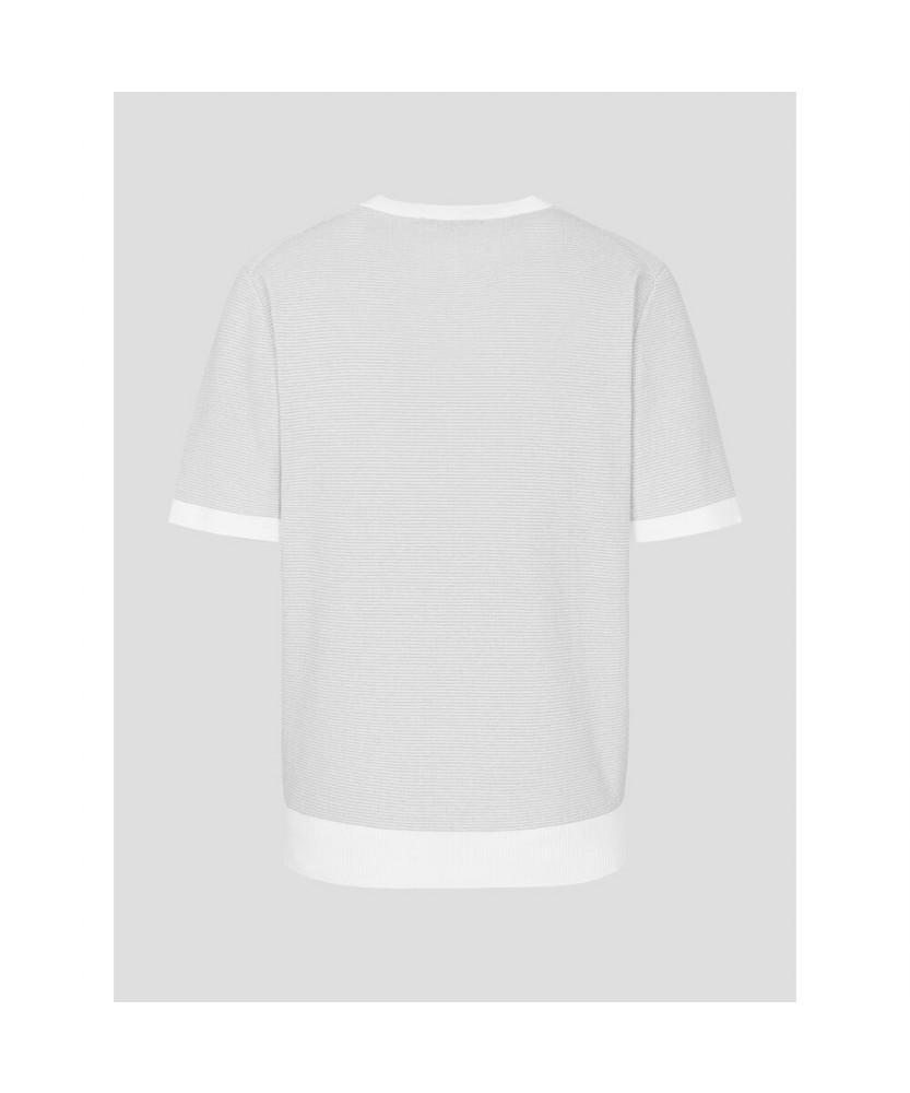 Binpolmen Two-Tone Texture Round Knit Light Gray