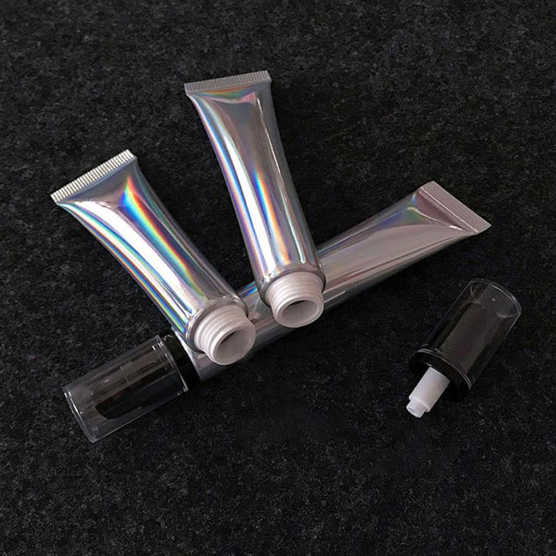 1 Pcs Empty Squeeze Tube Soft Pump Head Massage Head Hose Sample Bottle Eye Cream Lip Gloss Lotion Cosmetic Container Diy Makeup