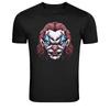 Ond Klovneansigt Gyser Joker Stil Grafisk T-shirt