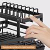 Sink Organizer Dish Racks with Drainboard Dish Strainer Shelf Carbon Steel Dish Rack for Kitchen Storage Counter Organizer