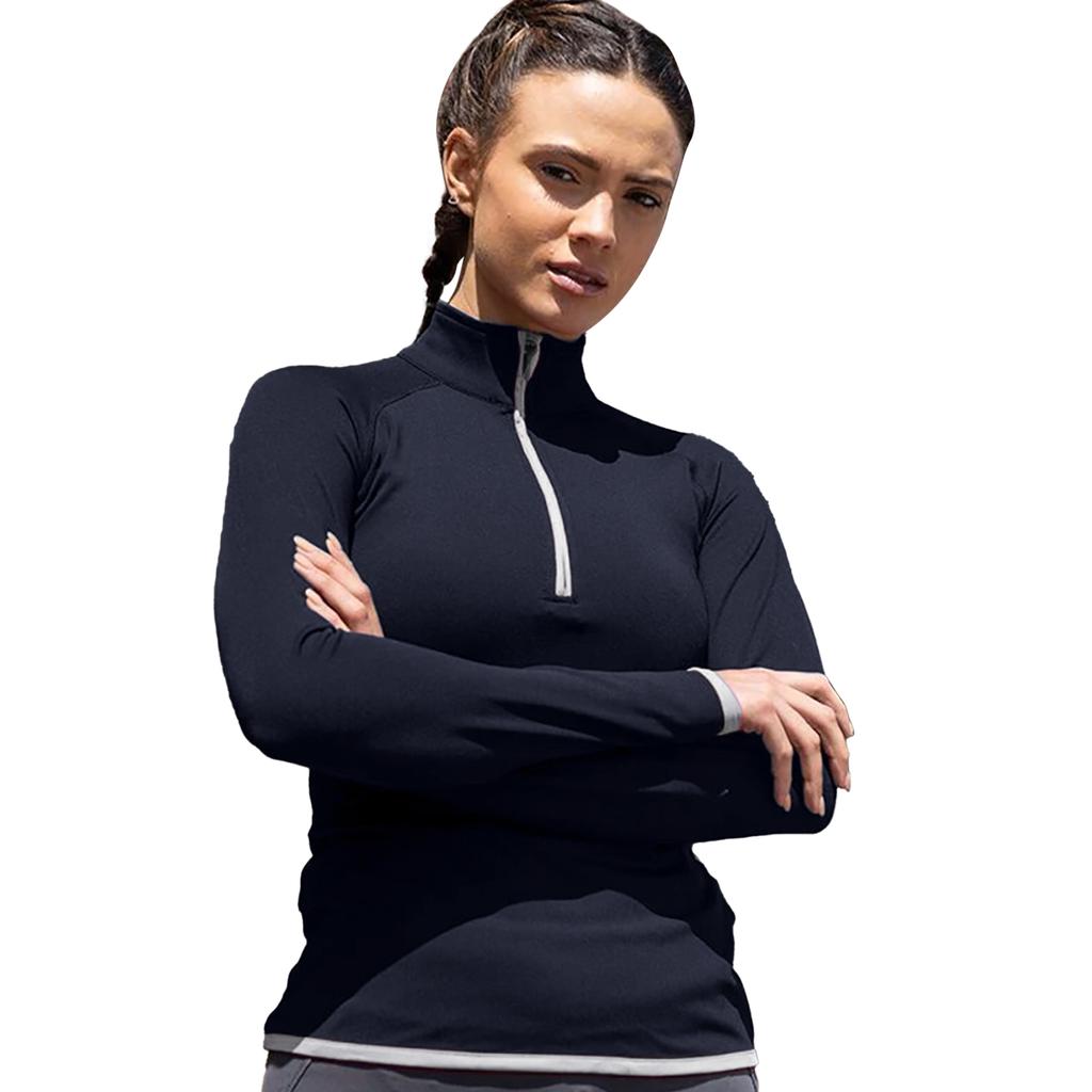 Awdis Just Cool Womens/Ladies Half Zip Sweatshirt