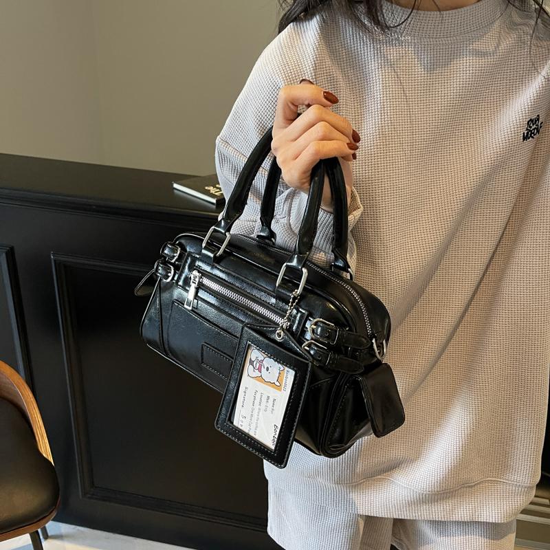 Stylish Design Glossy PU Sqeare Shoulder & Crossbody Bags Solid Zipper Hot Trendy Designer Style Handbags for Women 2025 New