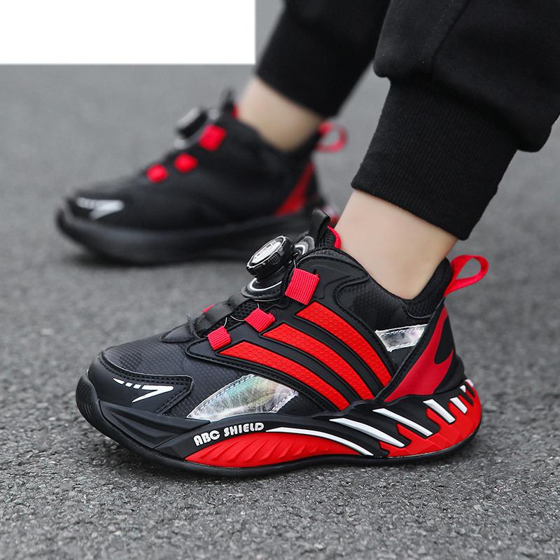 New Design Knob Kid Sneakers Light Basketball Shoes Kids Autumn Waterproof Children's Sport Shoes Boy zapatos respetuosos niño