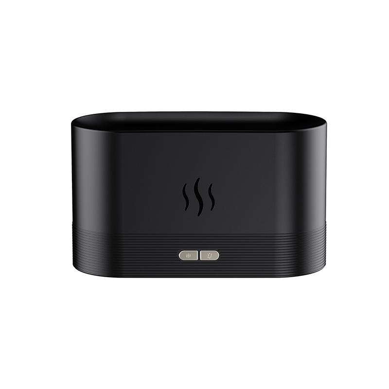 USB Simulation Flame Night Light with 250ML Water Tank Humidifier Aroma Diffuser for Home Office Bedroom Atmosphere Desk Lamp