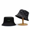 New trendy brand bucket hat trendy men and women new fashion pot hat personalized color double-sided outdoor sun hat