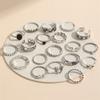 19 PCS Retro Punk Finger Ring Set For Women Vintage Heart Wing Star Gothic Ring Female Fashion Jewelry Accessories