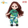 BJD 16CM Doll 13 Movable Joints Casual Fashion Princess Clothes Suit Accessories Nude Decoration Multicolor Hair Girl Gift Toy